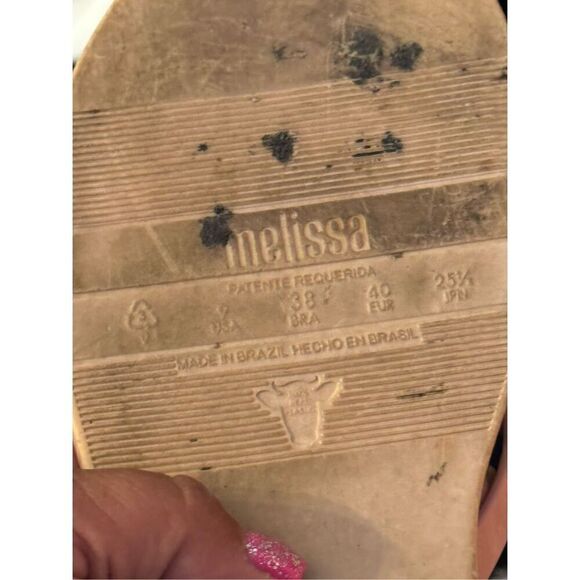 Melissa Sweet AD jelly flip flow bow sandal shoe - Picture 9 of 9